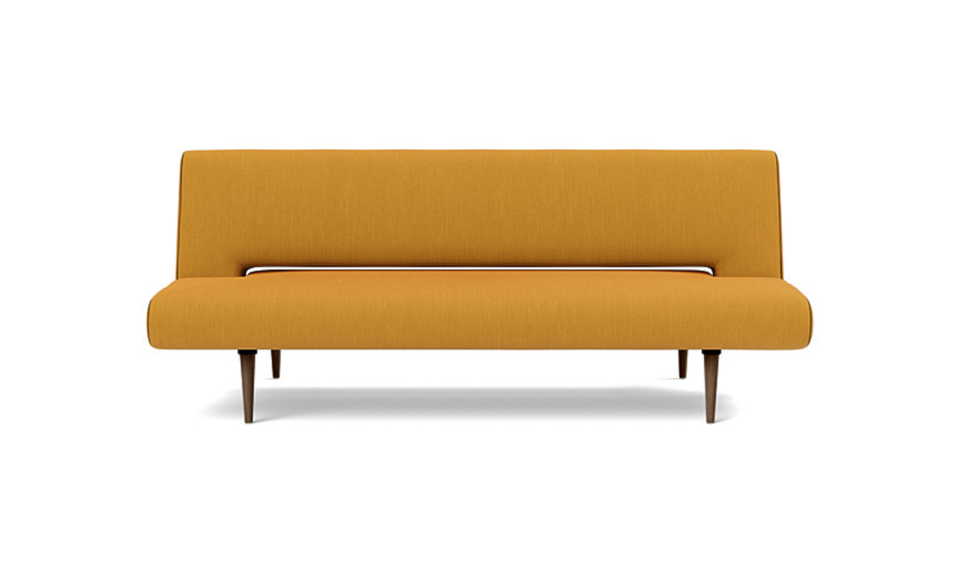 Innovation Living Unfurl Fabric Sleeper Sofa with Dark Wood Legs-Jennifer Furniture