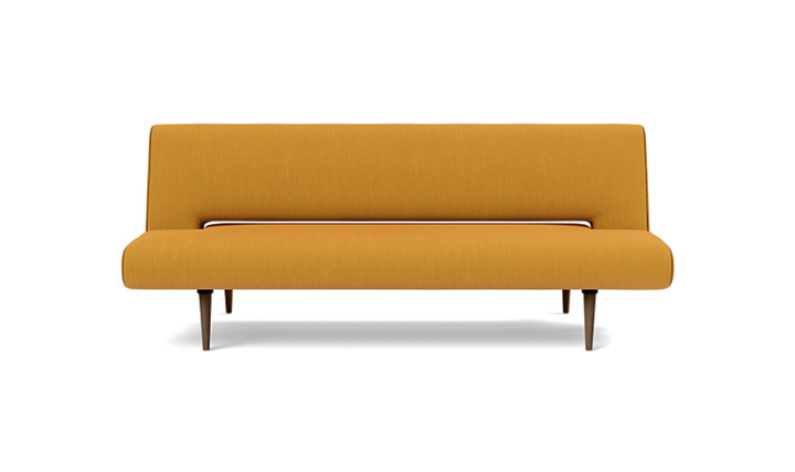 Innovation Living Unfurl Fabric Sleeper Sofa with Dark Wood Legs-Jennifer Furniture