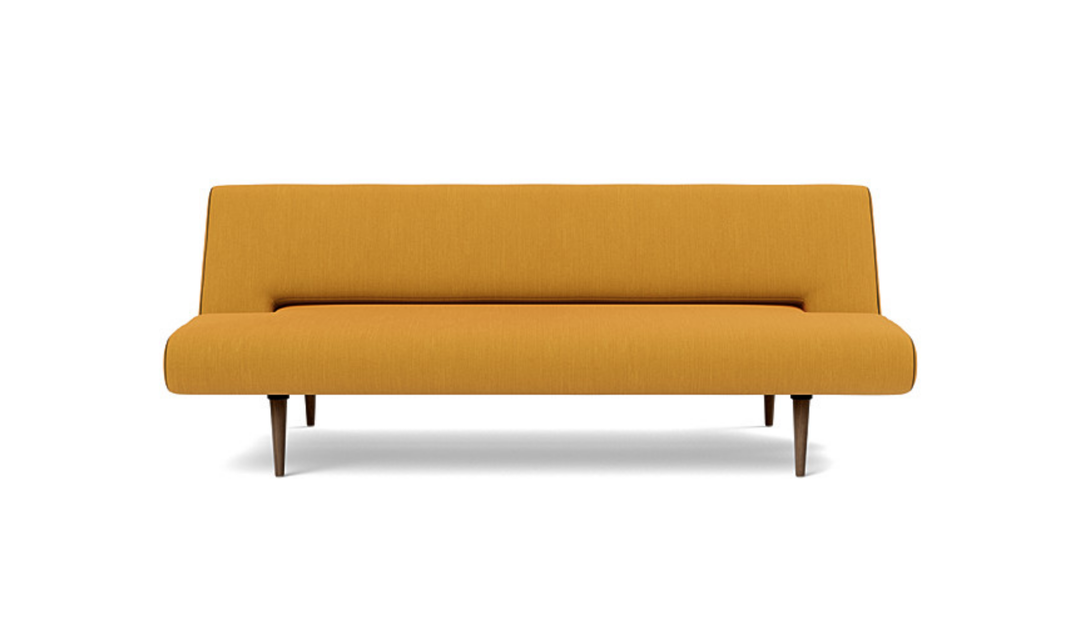 Innovation Living Unfurl Fabric Sleeper Sofa with Dark Wood Legs-Jennifer Furniture