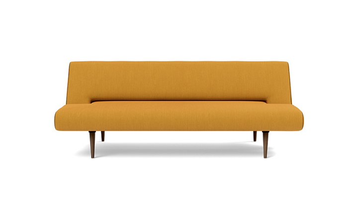 Innovation Living Unfurl Fabric Sleeper Sofa with Dark Wood Legs-Jennifer Furniture