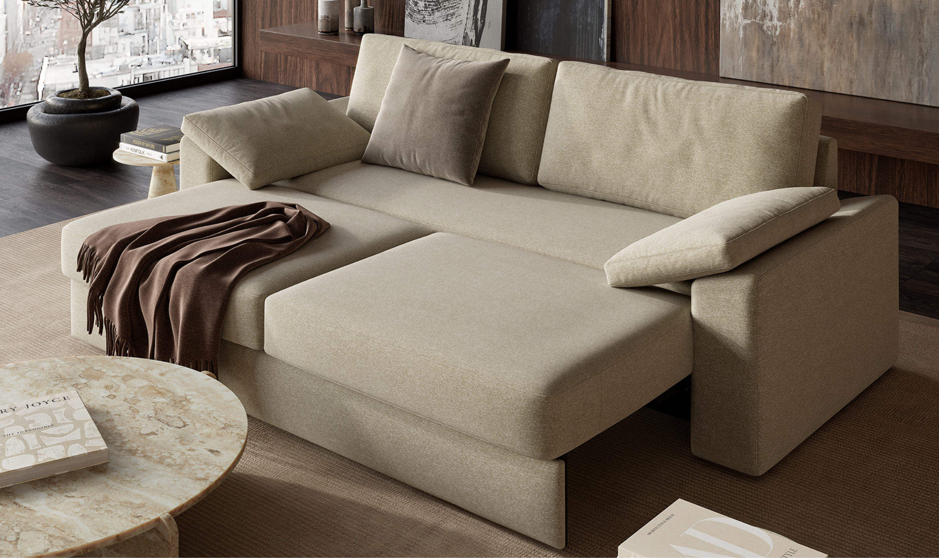 Innovation Living Vilander Full-Size Sofa Bed With Premium Mattress