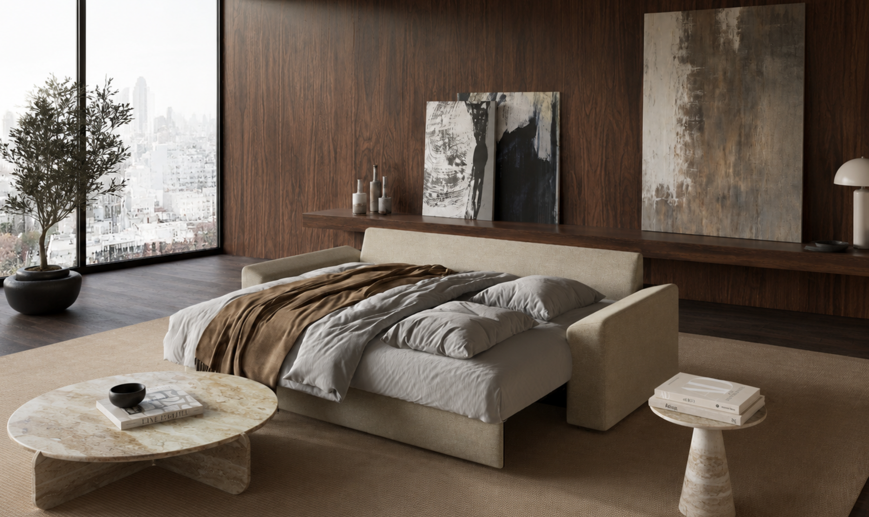 Innovation Living Vilander Full-Size Sofa Bed With Premium Mattress