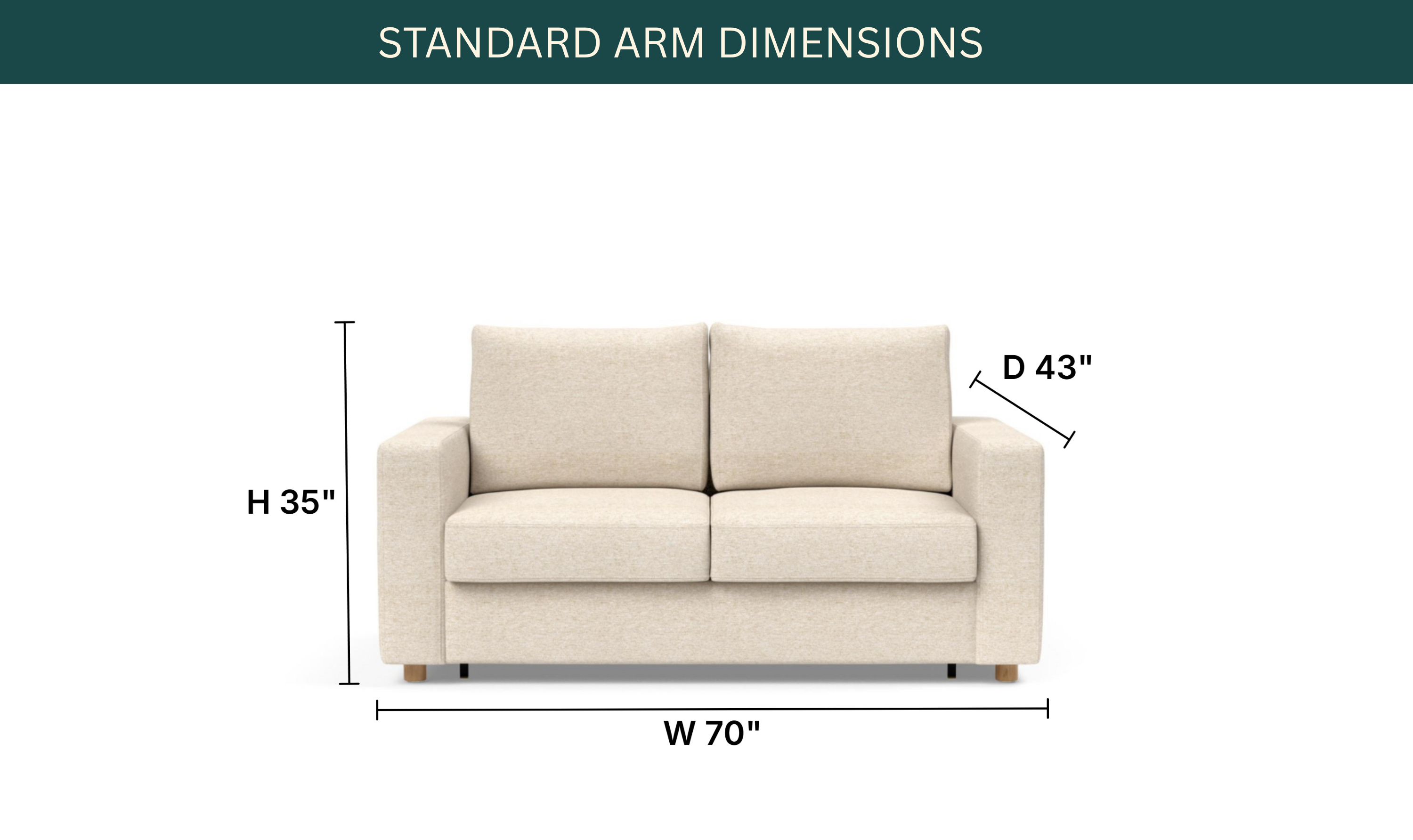 Innovation Living Neah Fabric 2-Seater Full-Sized Sleeper Sofa