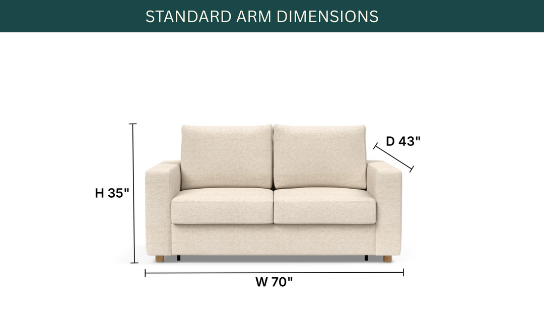 Innovation Living Neah Fabric 2-Seater Full-Sized Sleeper Sofa