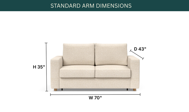 Innovation Living Neah Fabric 2-Seater Full-Sized Sleeper Sofa