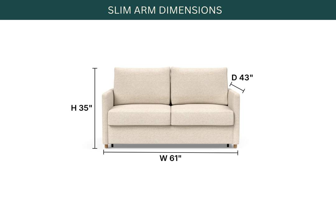 Innovation Living Neah Fabric 2-Seater Full-Sized Sleeper Sofa