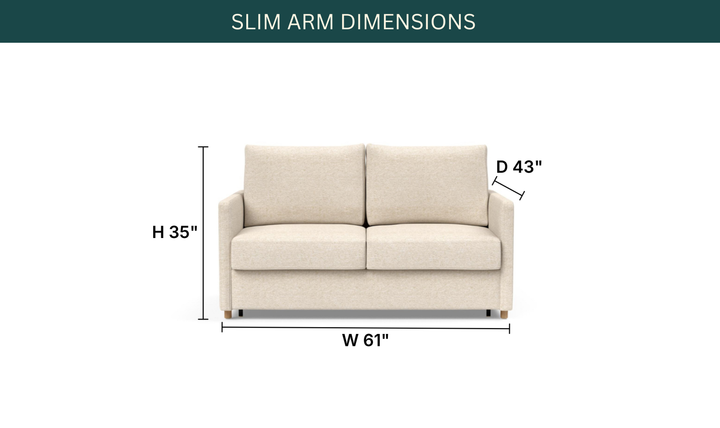 Innovation Living Neah Fabric 2-Seater Full-Sized Sleeper Sofa