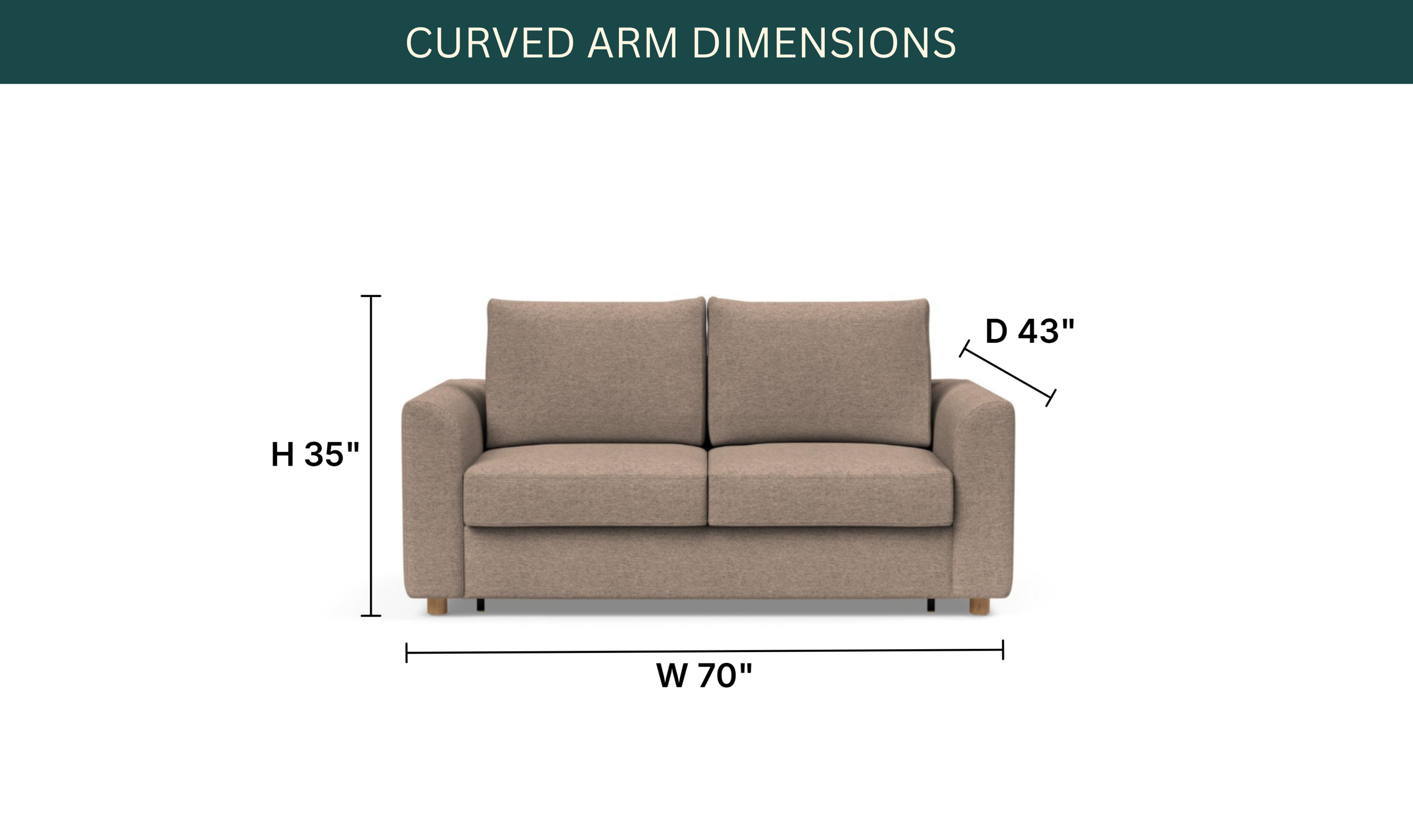 Innovation Living Neah Fabric 2-Seater Full-Sized Sleeper Sofa