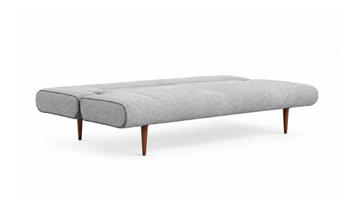 Innovation Living Unfurl Fabric Sleeper Sofa with Dark Wood Legs