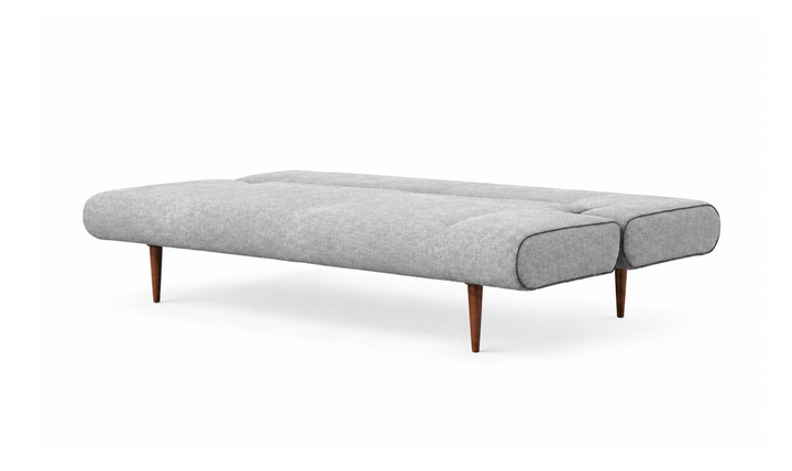 Innovation Living Unfurl Fabric Sleeper Sofa with Dark Wood Legs