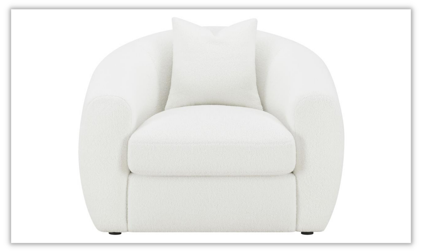 Isabella Living Room Set in White