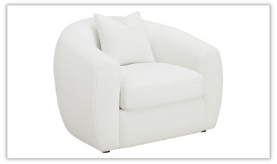 Isabella Living Room Set in White