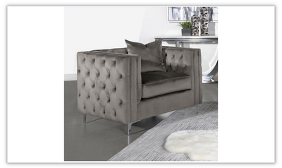 Phoebe Living Room Set In Brown