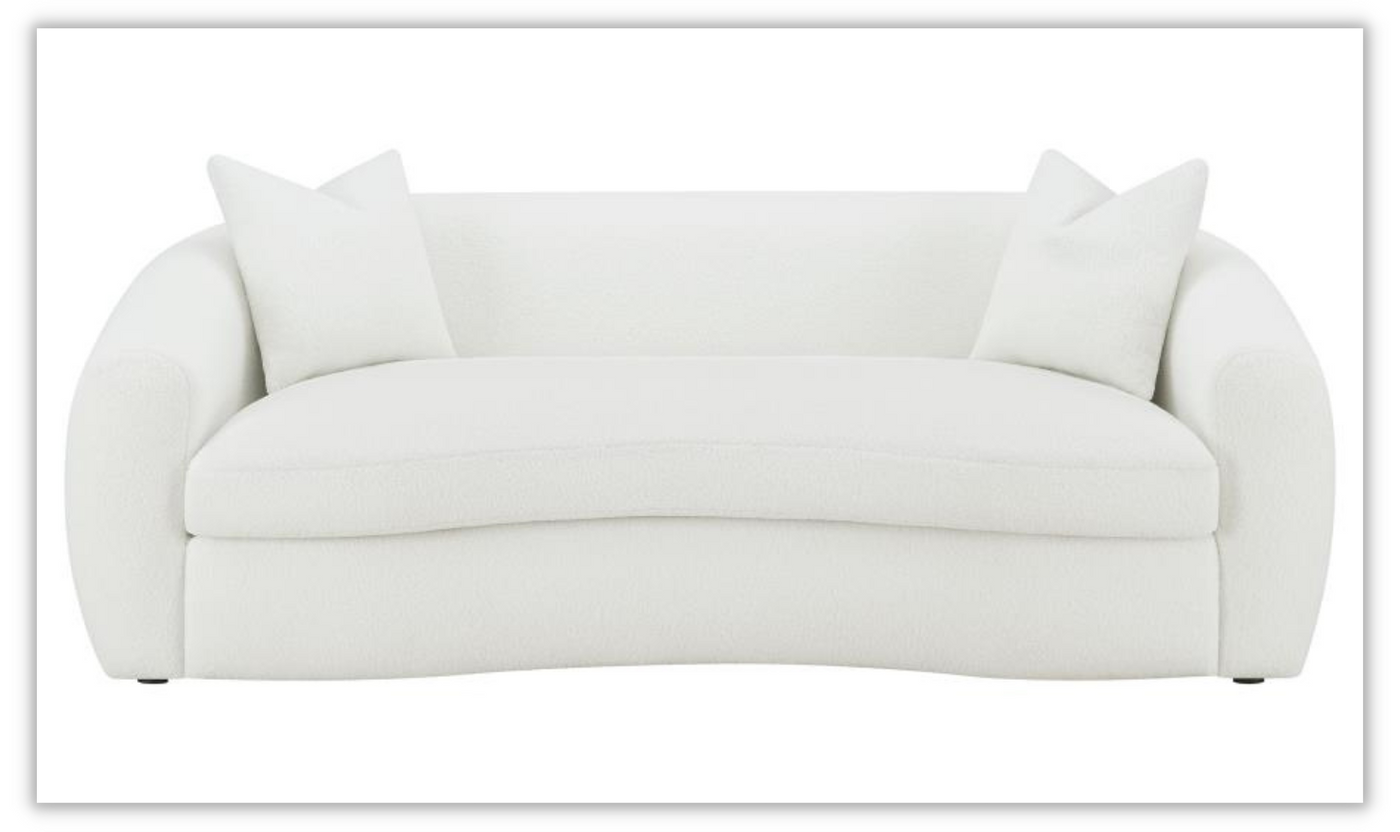 Isabella Living Room Set in White