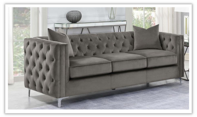 Phoebe Living Room Set In Brown
