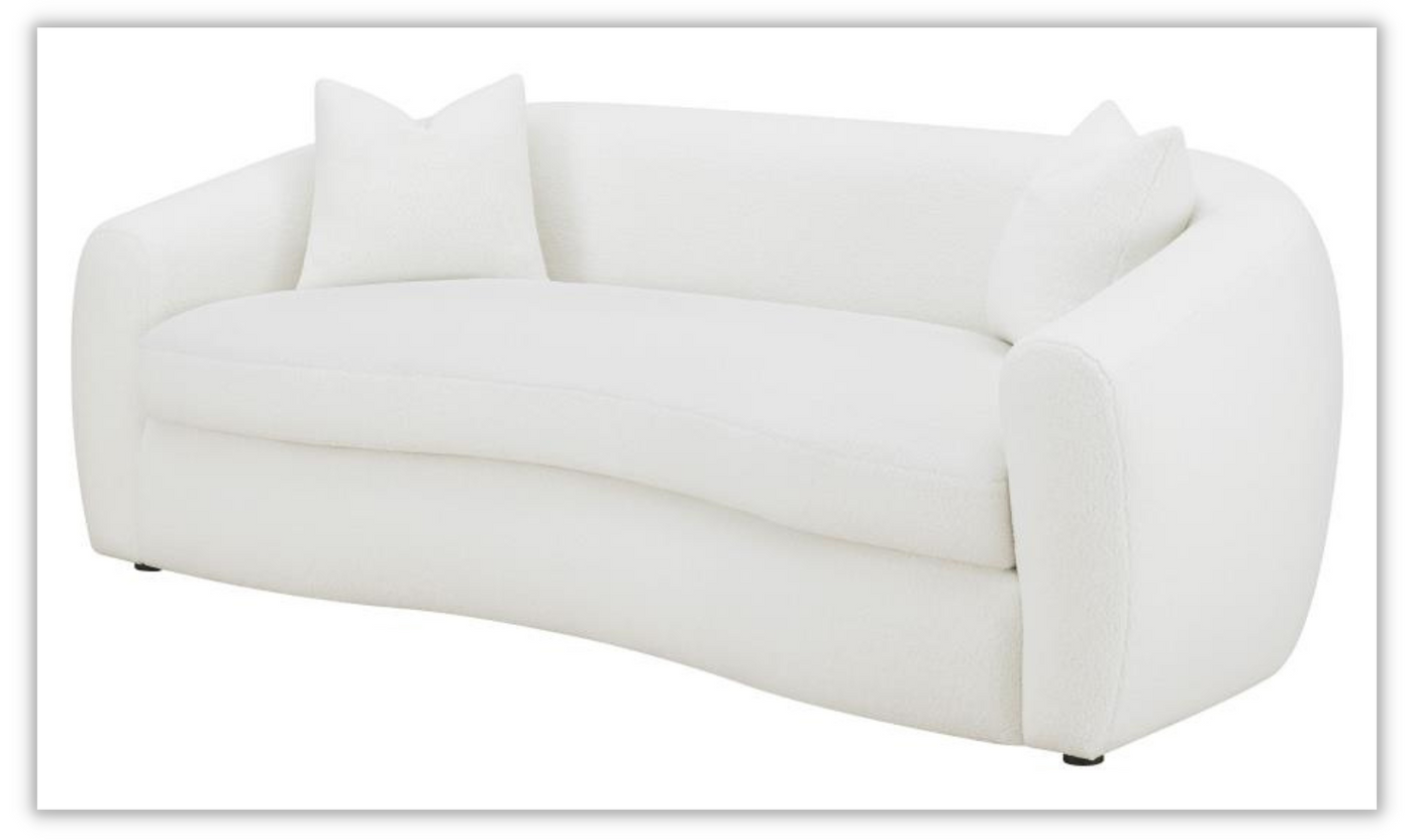 Isabella Living Room Set in White