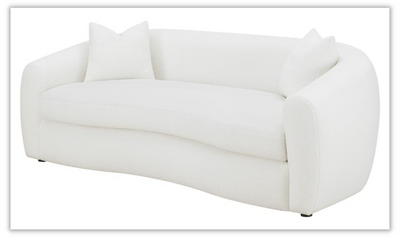 Isabella Living Room Set in White