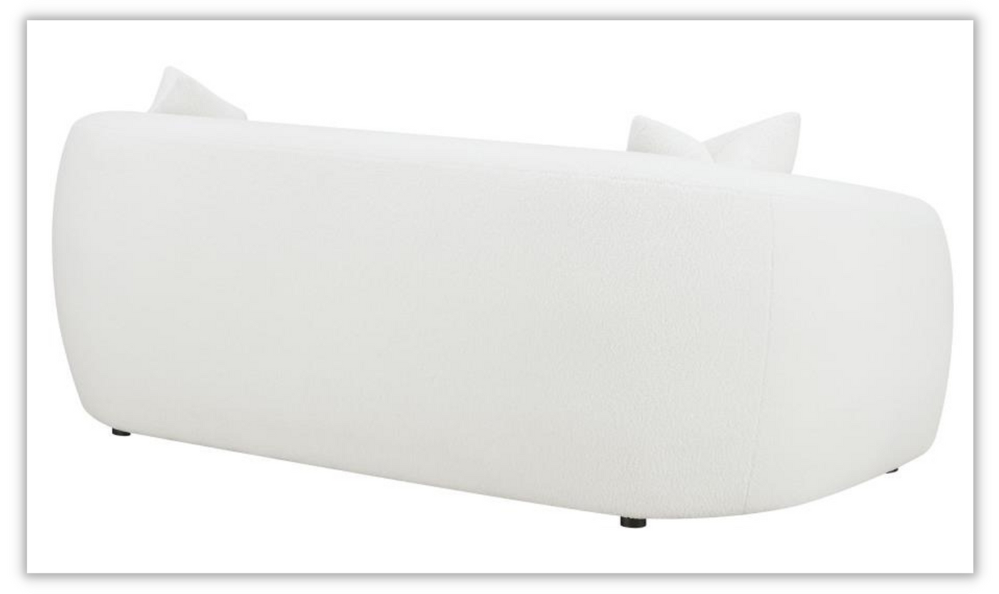 Isabella Living Room Set in White