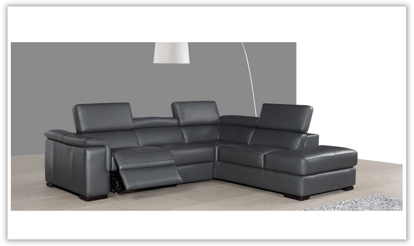 Buy Itineraire Cuir Sectional Sofa Black at Jennifer Furniture
