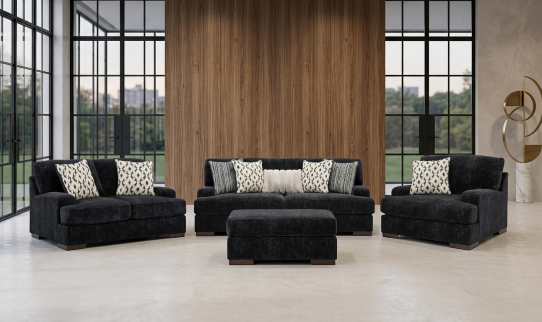 Modern Heritage Whitmore Manor Fabric Stationary Living Room Set