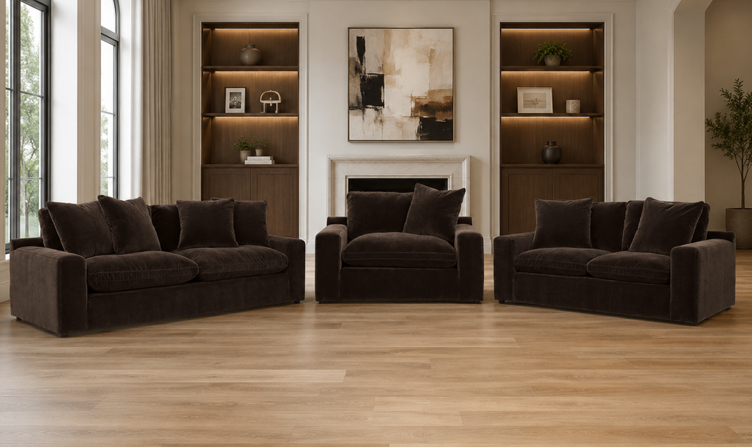 Modern Heritage Maxton Heights Fabric Stationary Living Room Set