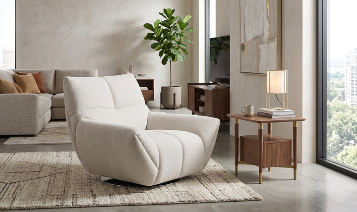 Jennifer Italia Atlas Upholstered Swivel Chair