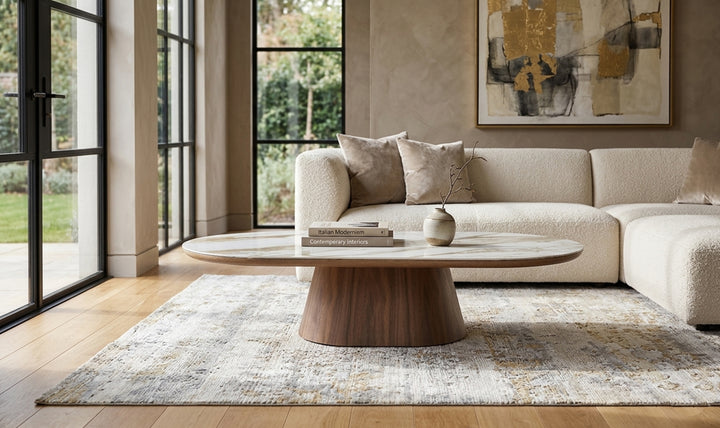 Jennifer Italia Atrio Marble Inspired Wooden Coffee Table