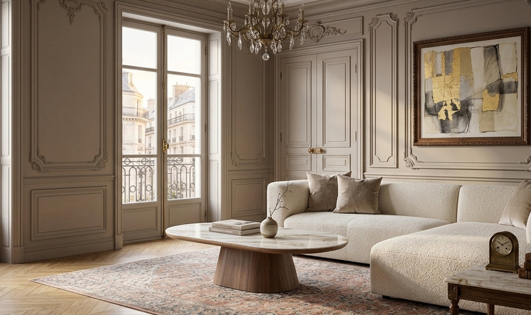 Jennifer Italia Atrio Marble Inspired Wooden Coffee Table