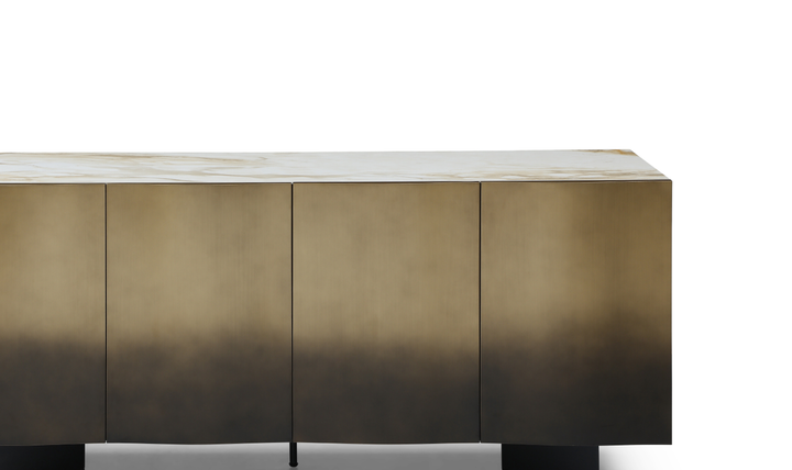 Jennifer Italia Bastione  Marble Inspired Top Contemporary Buffet