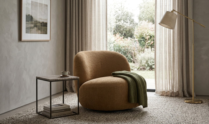 Jennifer Italia Cove Fabric Swivel Chair