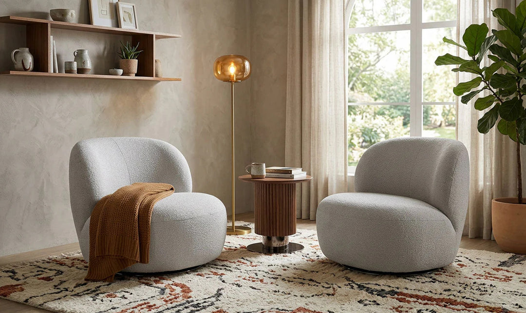 Jennifer Italia Cove Fabric Swivel Chair