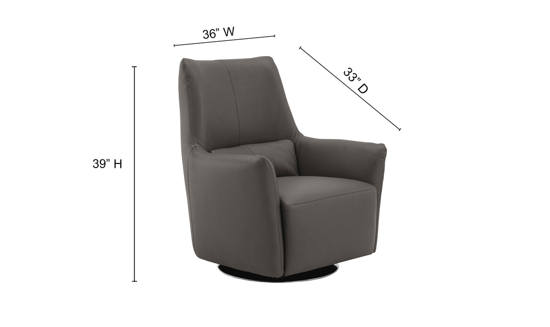 Jennifer Italia Haven Upholstered Swivel Chair