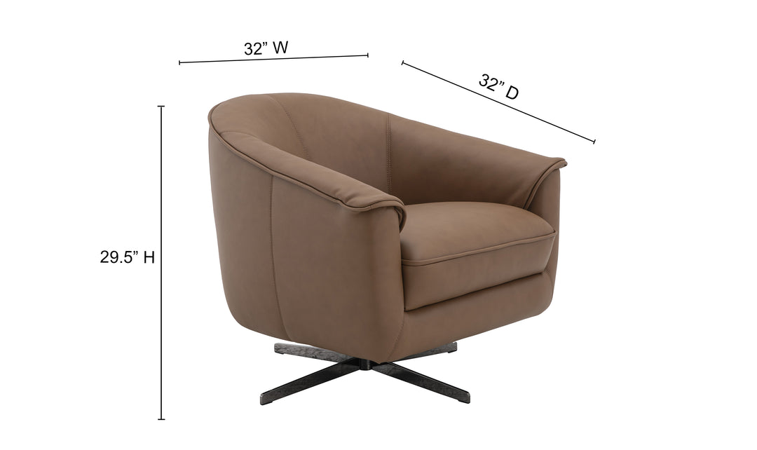 Jennifer Italia Sloan Swivel Chair With 360° Rotation