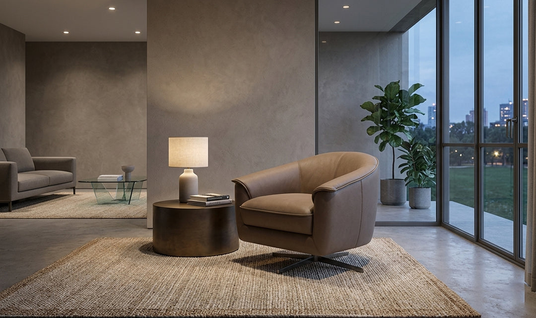 Jennifer Italia Sloan Swivel Chair With 360° Rotation