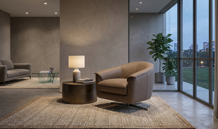 Jennifer Italia Sloan Swivel Chair With 360° Rotation