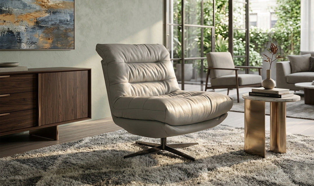 Jennifer Italia Nest Upholstery Modern Swivel Chair
