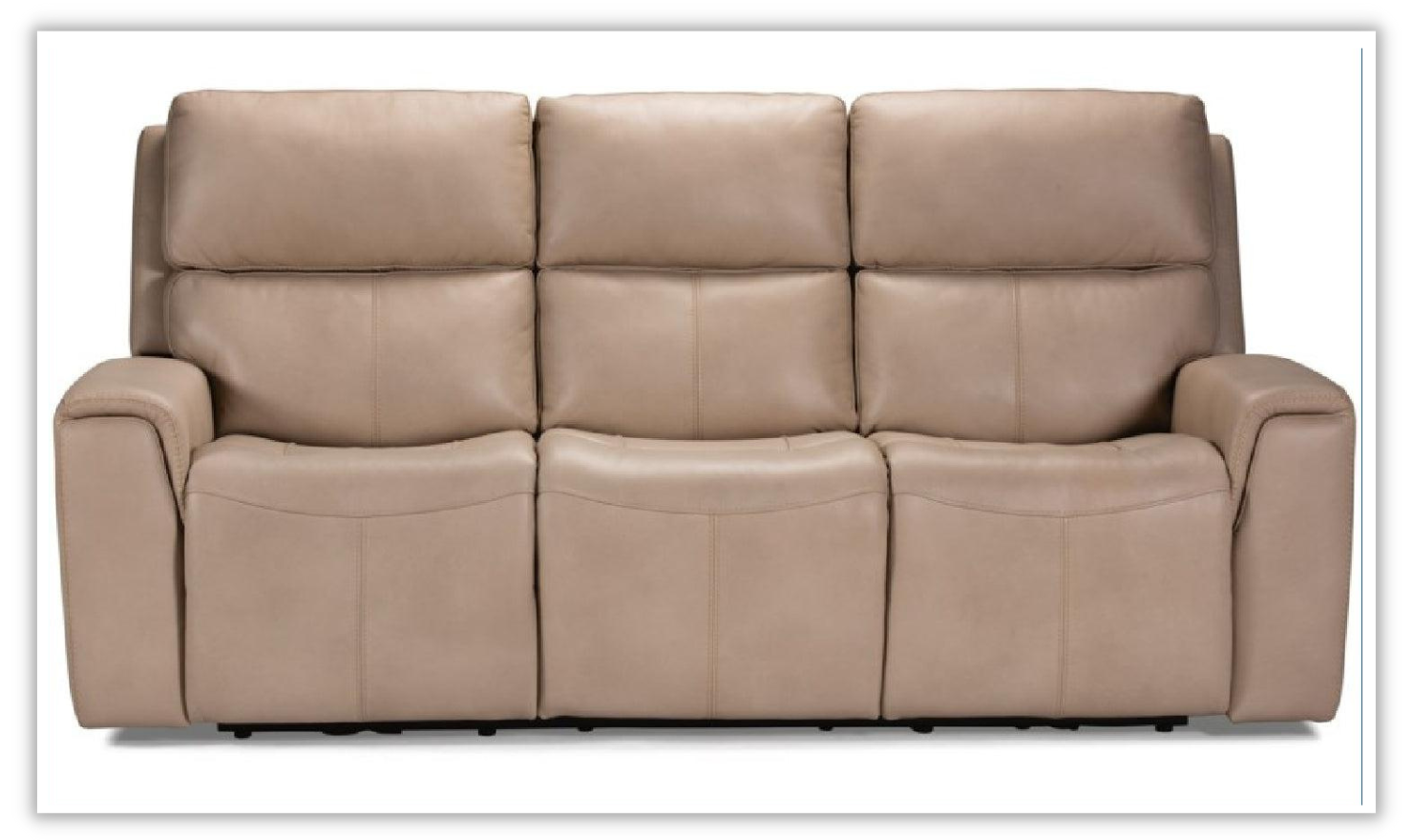 Flexsteel Jarvis Power Reclining Sofa 3-Seater With Power Headrest