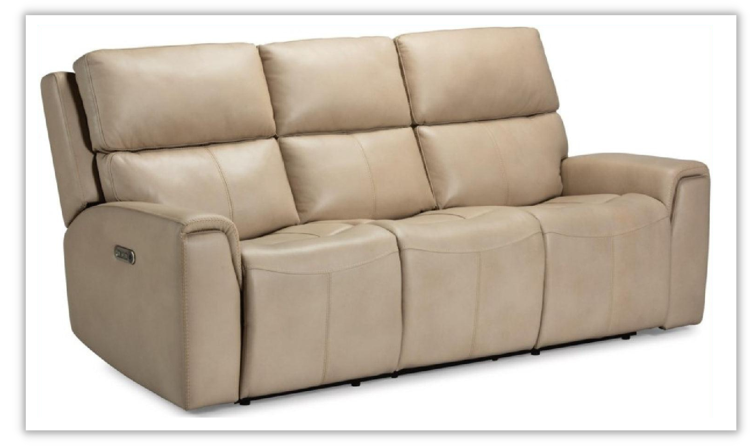 Flexsteel Jarvis Power Reclining Sofa 3-Seater With Power Headrest