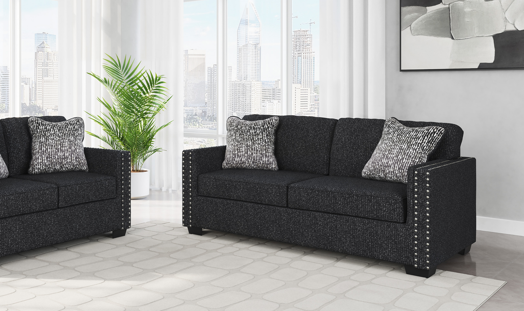 Modern Heritage Jasmine Peaks Fabric Sofa - Jennifer Furniture
