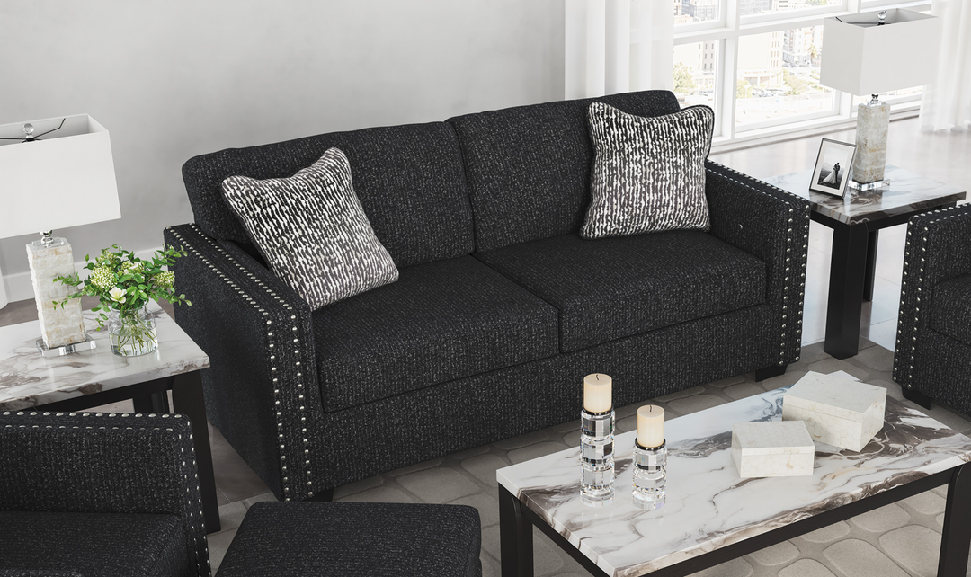 Modern Heritage Jasmine Peaks Fabric Sofa - Jennifer Furniture