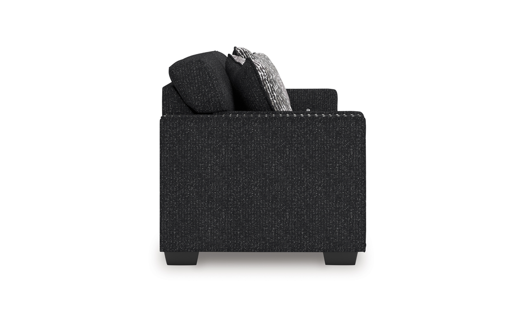 Modern Heritage Jasmine Peaks Fabric Sofa