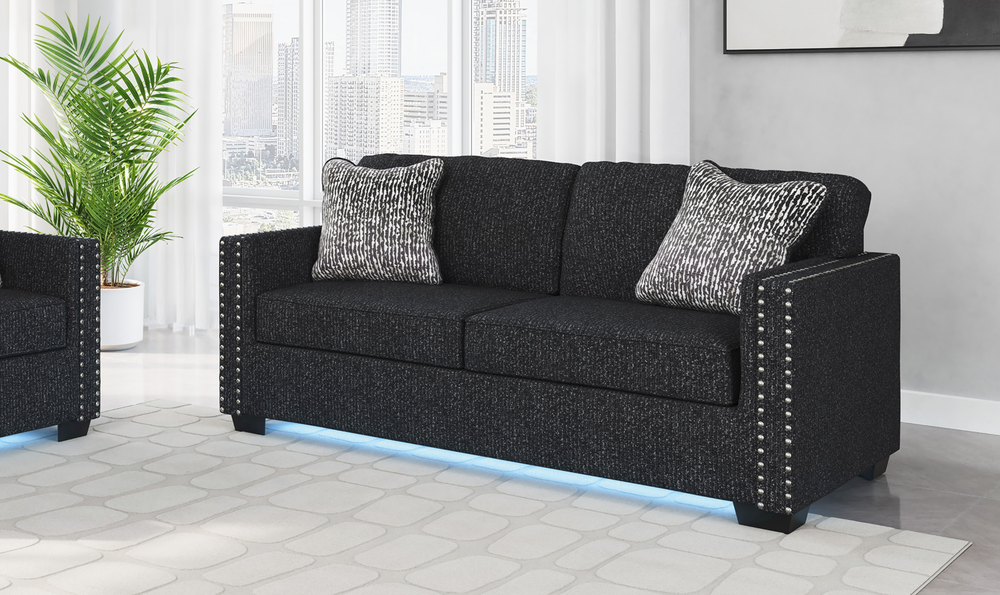 Modern Heritage Jasmine Peaks Fabric Sofa - Jennifer Furniture