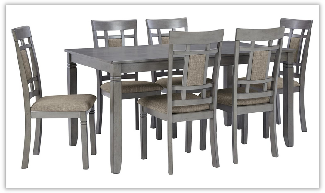 Jayemyer 7-piece Dining Set in Brown