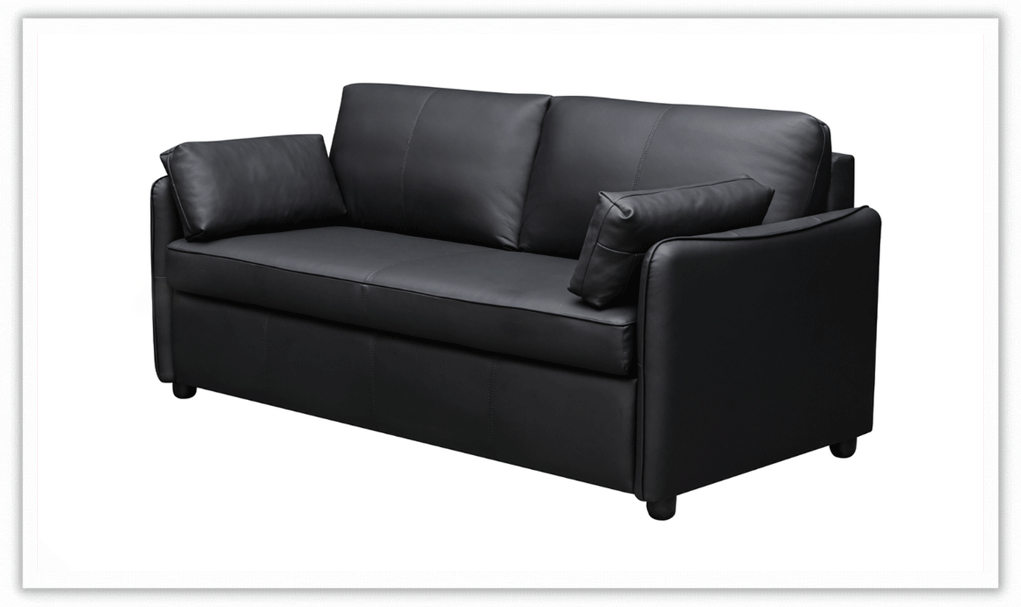 Klaussner Jennifer Smart 2-Seater Leather Queen Sleeper Sofa