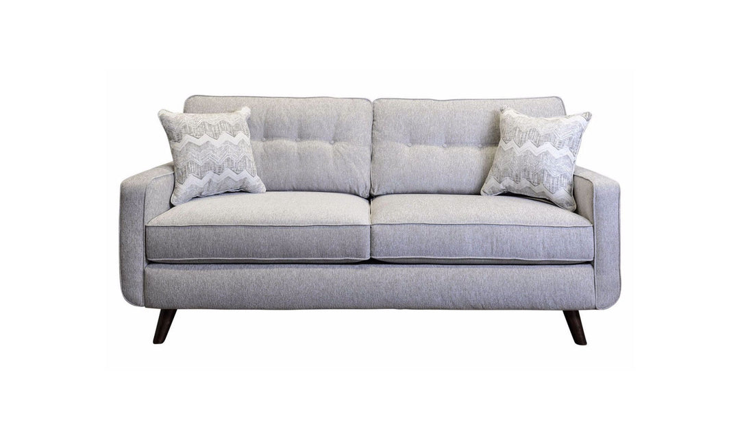 Jennifer Furniture Hollywood Living Room Set in Gray (Sofa + Loveseat)-Jennifer Furniture