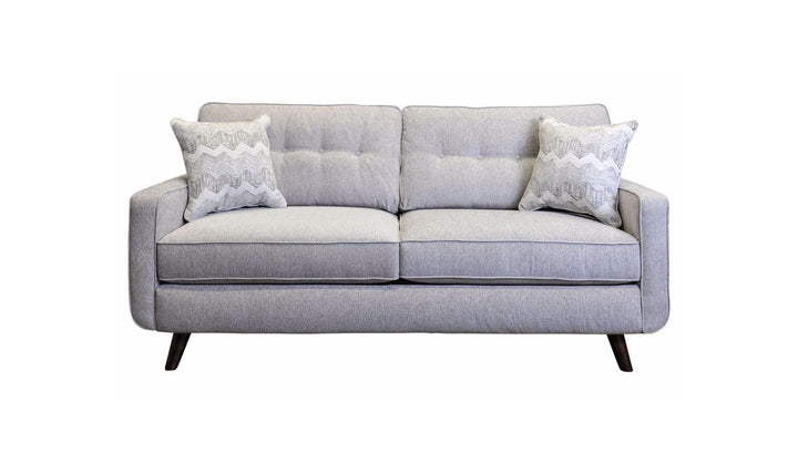 Jennifer Furniture Hollywood Living Room Set in Gray (Sofa + Loveseat)-Jennifer Furniture