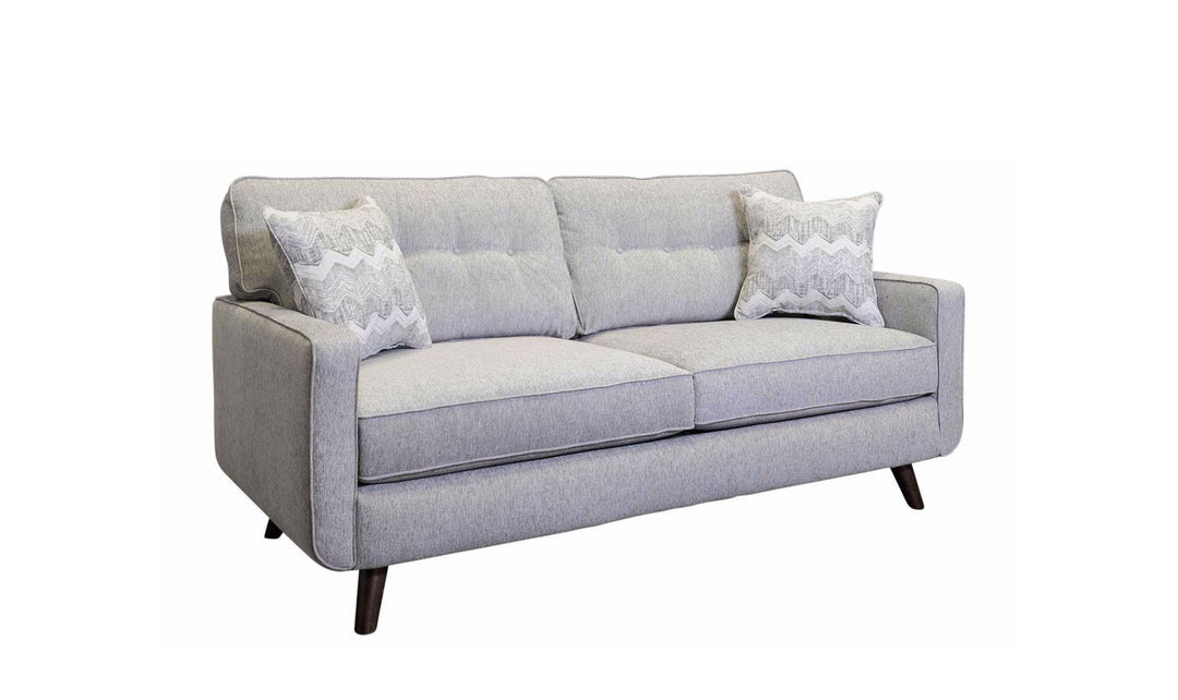 Jennifer Furniture Hollywood Living Room Set in Gray (Sofa + Loveseat)-Jennifer Furniture