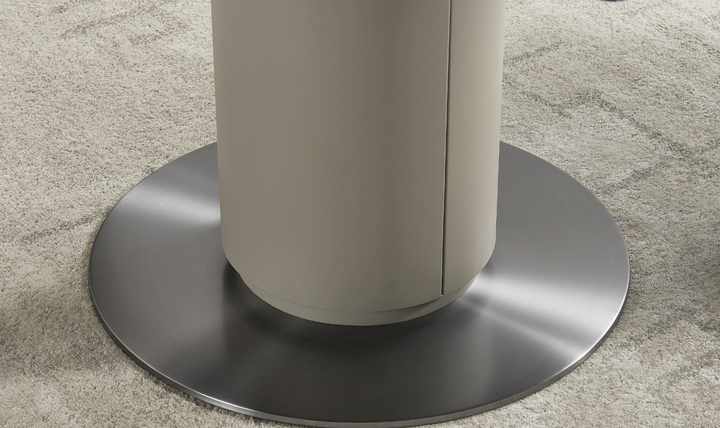 Jennifer Italia Caribu extendable Round Revolving Dining Table-jennifer furniture