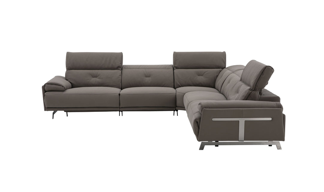 Jennifer Italia Dolce Vita 5 Piece Leather Power Reclining Sectional