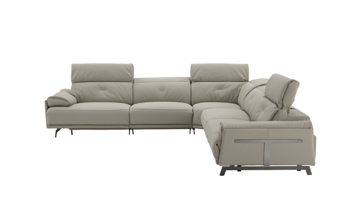 Jennifer Italia Dolce Vita 5 Piece Leather Power Reclining Sectional